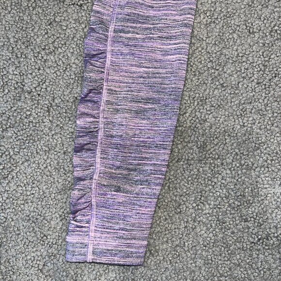 Lululemon Wunder Train Rushed Full Length Tights Leggings Lavender & Pink EUC  4 - Picture 5 of 8